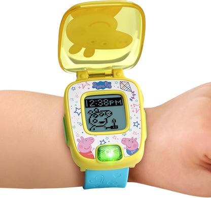VTech Peppa Pig Learning Watch | Interactive Educational Kids Watch with Games, Alarm, Timer & Digital Clock | Blue