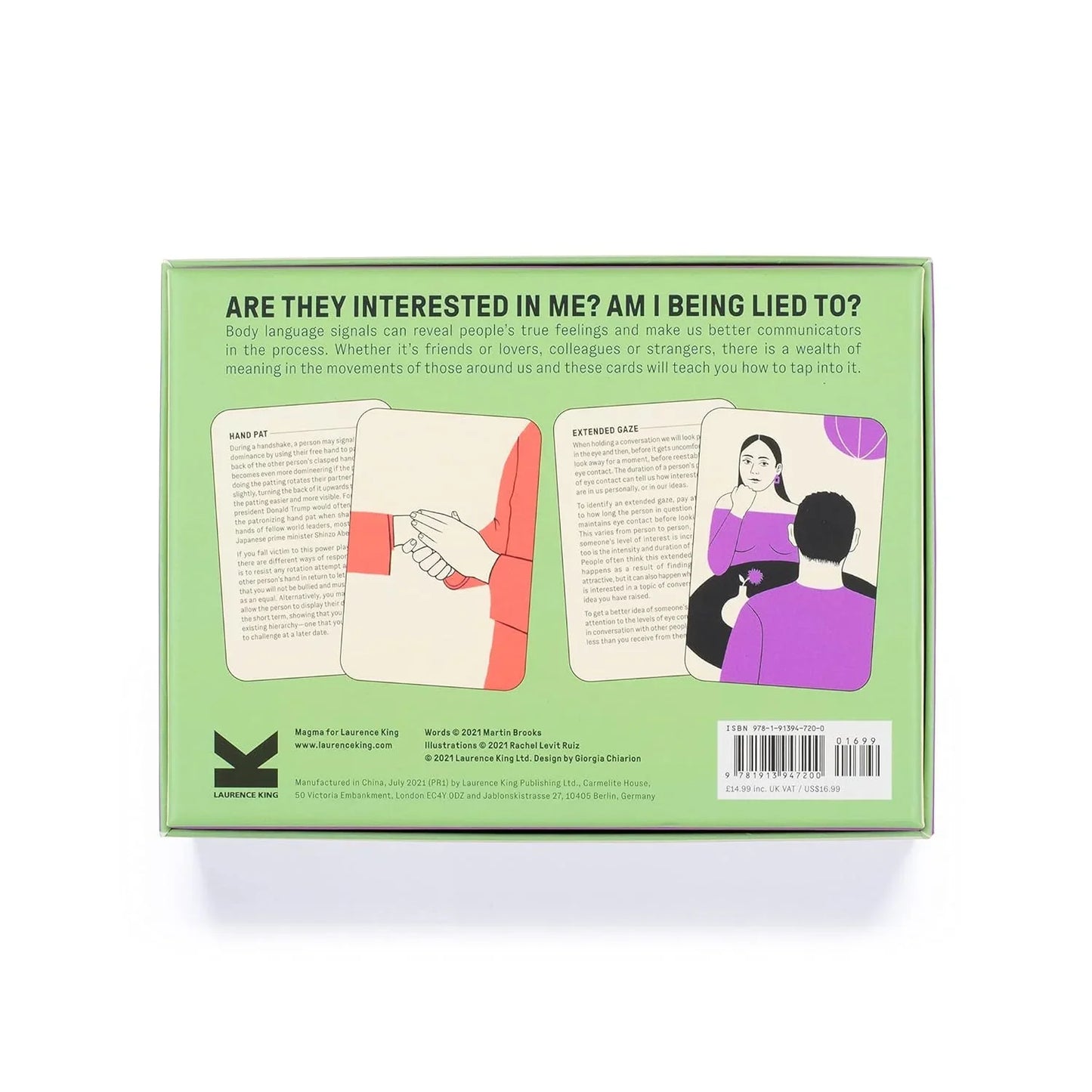 Body Language Decoder: 50 Cards to Understand Hidden Signals – Laurence King Magma - Jaiman Toys