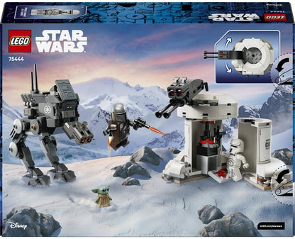 LEGO 75444 Star Wars AT-RT Attack Toy - Model Kit w/Imperial Walker, Tower, The Mandalorian Minifigure & Grogu Figure - Birthday Gift for 7+