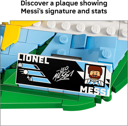 LEGO 43011 Editions Lionel Messi – Soccer Highlights - Building Set for Boys & Girls, Ages 10+ - Collectible Soccer Gift with Plaque - Kids Bedroom or Shelf Decor - 43011