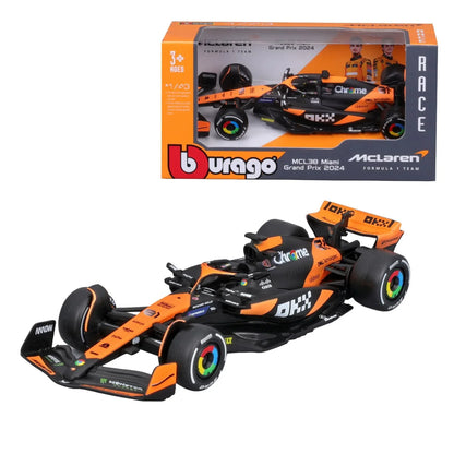 BBURAGO McLaren F1 MCL38 – Miami GP 2024 Special Edition | 1:43 Diecast Collectible Car - Jaiman Toys