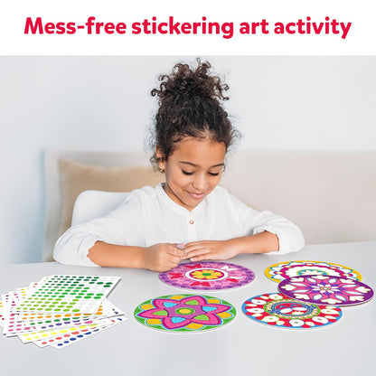 Skillmatics Art Activity - Dot It Mandala Art, No Mess Sticker Art for Kids, Craft Kits, DIY Activity, Scrapbooking, Gifts for Girls & Boys Ages 3, 4, 5, 6, 7, Paper, Multicolor