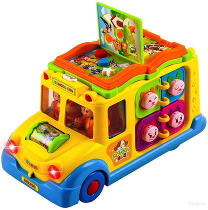 Intellectual School Bus Activity Toy Vehicle with Music, Sounds, and Lights (Multicolour) (Bus)