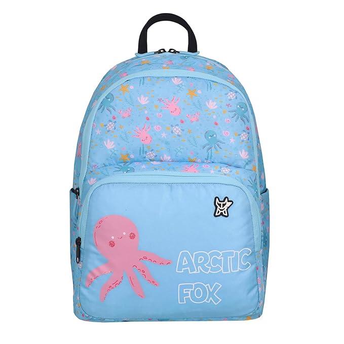 Arctic Fox Wink Octopus Black 21 Liters School Backpack for Boys and Girls - Jaiman Toys