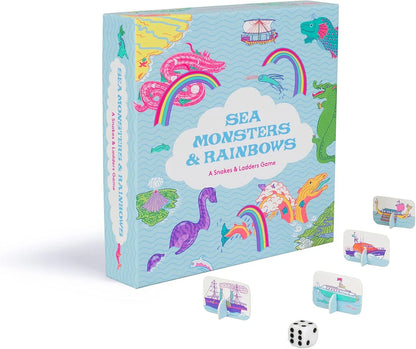 Sea Monsters & Rainbows – Chutes & Ladders Board Game - Jaiman Toys