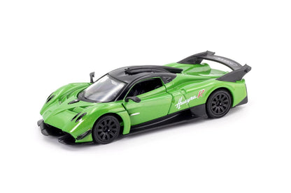 RMZ City Pagani Huayra R 1:36 Die-Cast Hypercar | Pull Back & Go | Openable Doors | Blue / Green Variants
