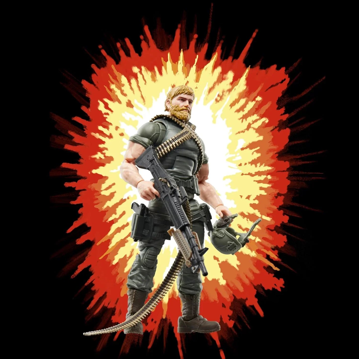 G.I. Joe Classified Series Retro Cardback Craig “Rock ’N Roll” McConnel 6-Inch Action Figure with 9 Accessories - Jaiman Toys