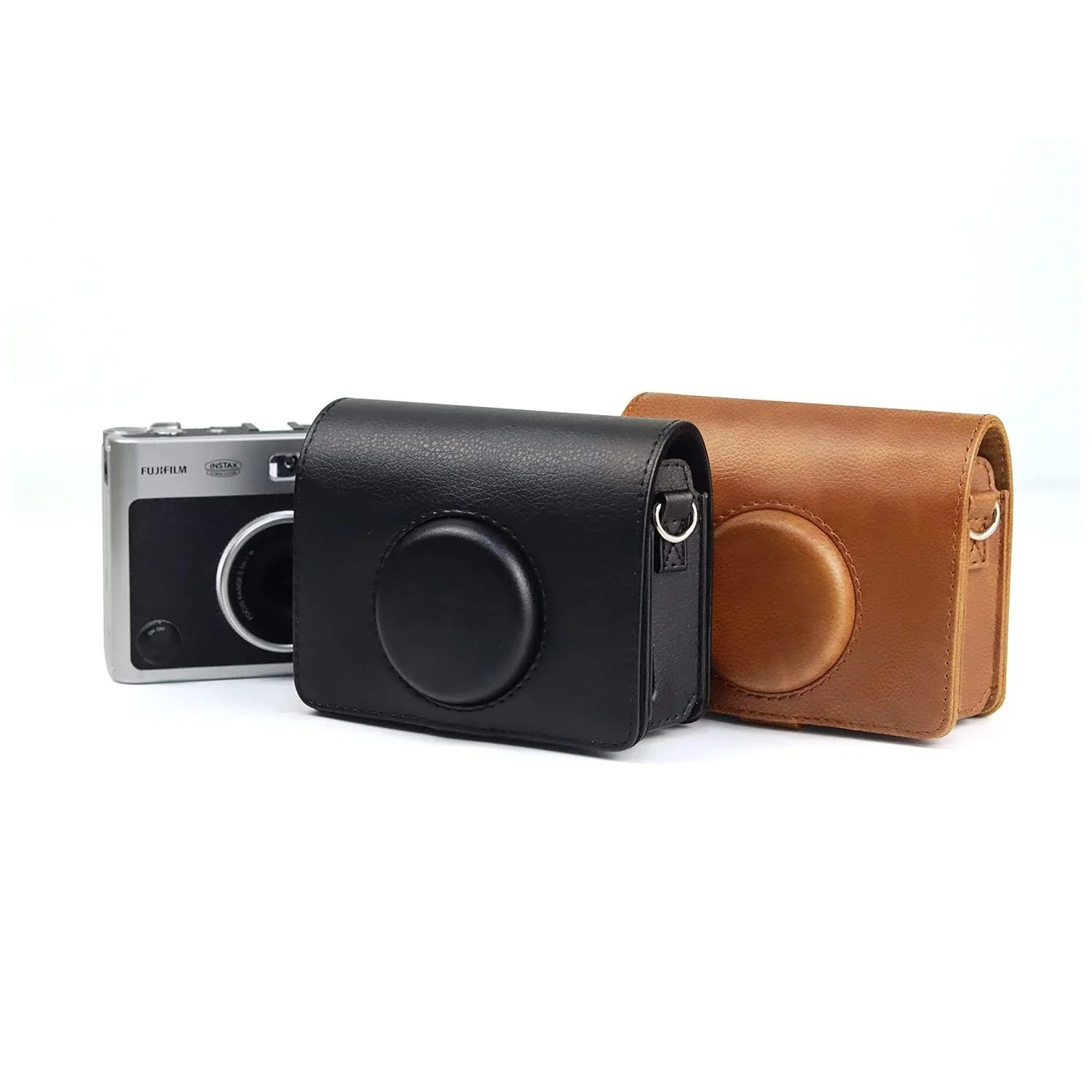Sleek Protection for Mini Evo – Premium PU Leather Case for Fujifilm Instax Mini EVO (Brown) - Jaiman Toys