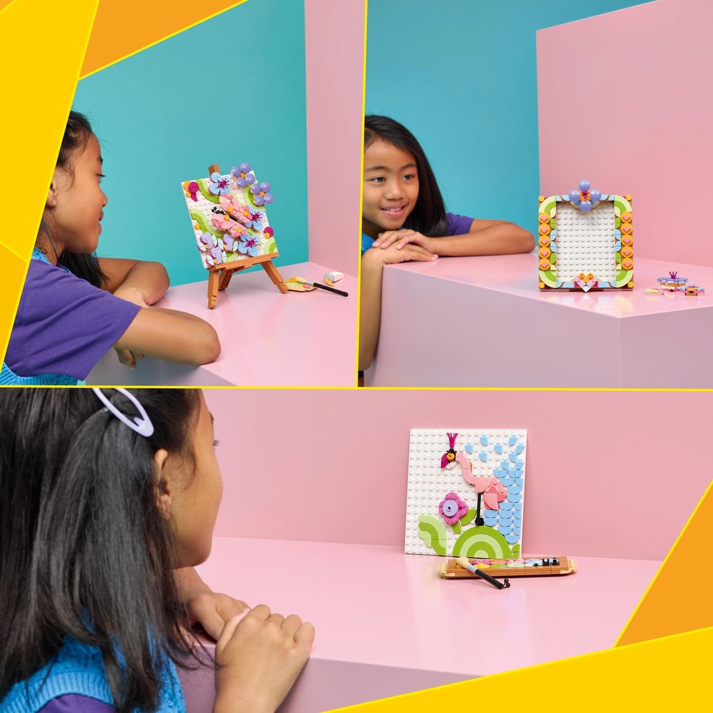 LEGO Creator 3 in 1 Floral Art Decor Painting - Rebuilds into Frame or Palette and Sketch - 31390