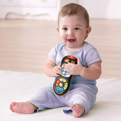 VTech Click and Count Remote, Black | Interactive Learning Remote Control Toy with Numbers, Music, Lights & Educational Sounds