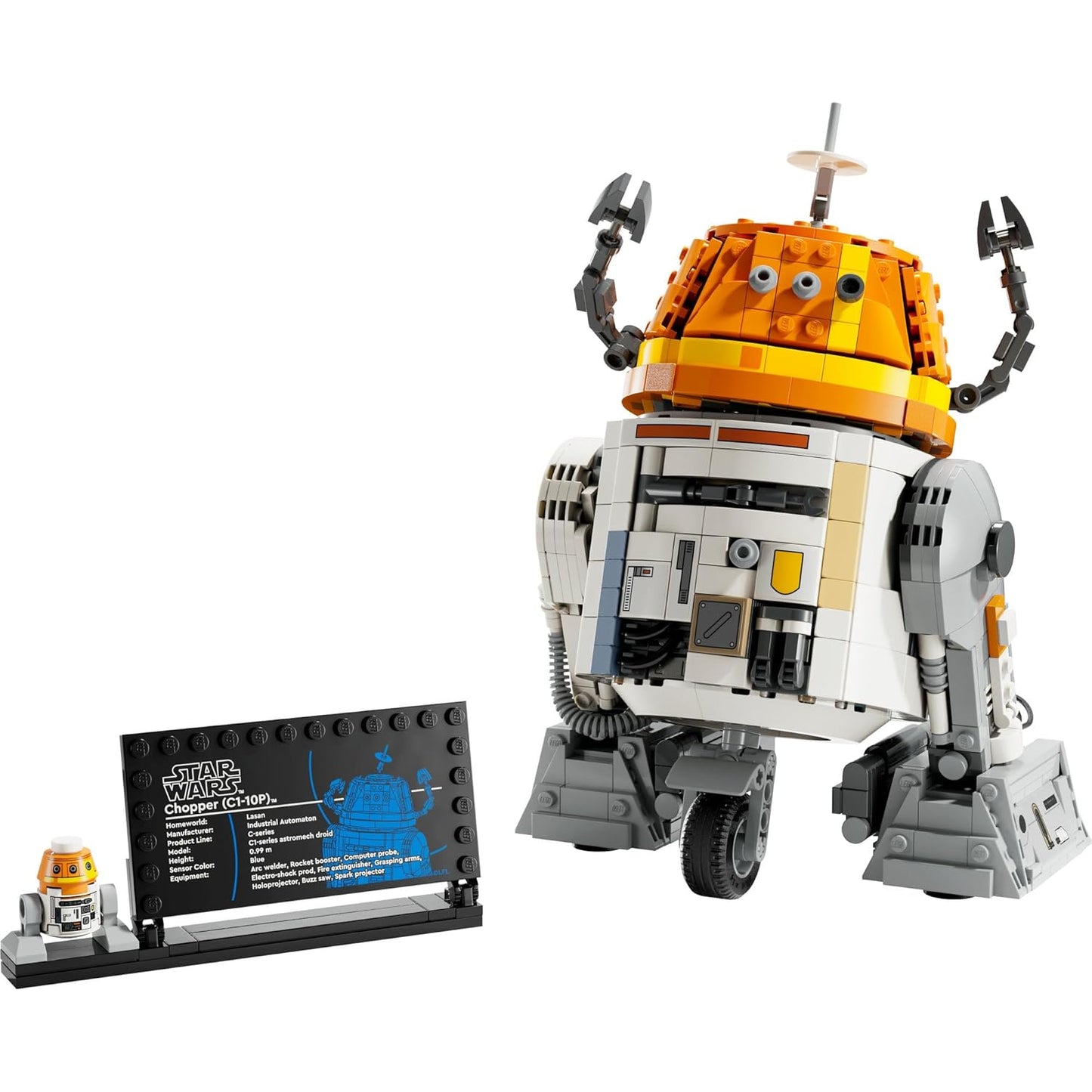 LEGO Star Wars 75416 Chopper (C110P) Astromech Droid  Buildable Display Model for Ages 10+