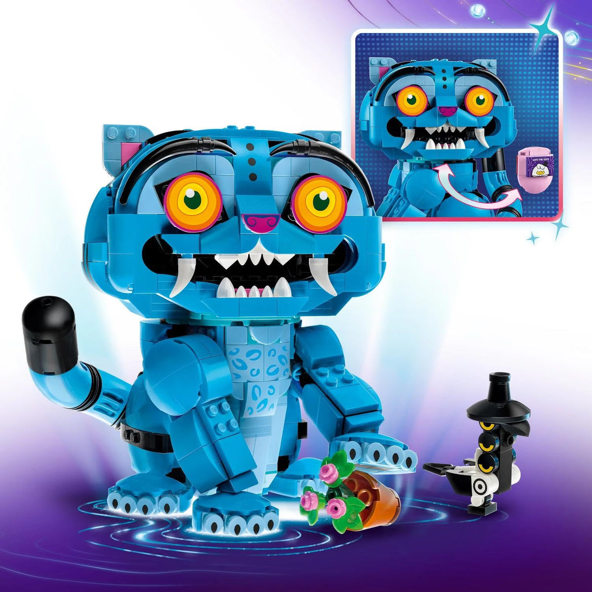 LEGO 72537 KPop Demon Hunters Derpy Tiger and Sussie Bird – Posable Character Building Set, 825 Pieces, Ages 9+