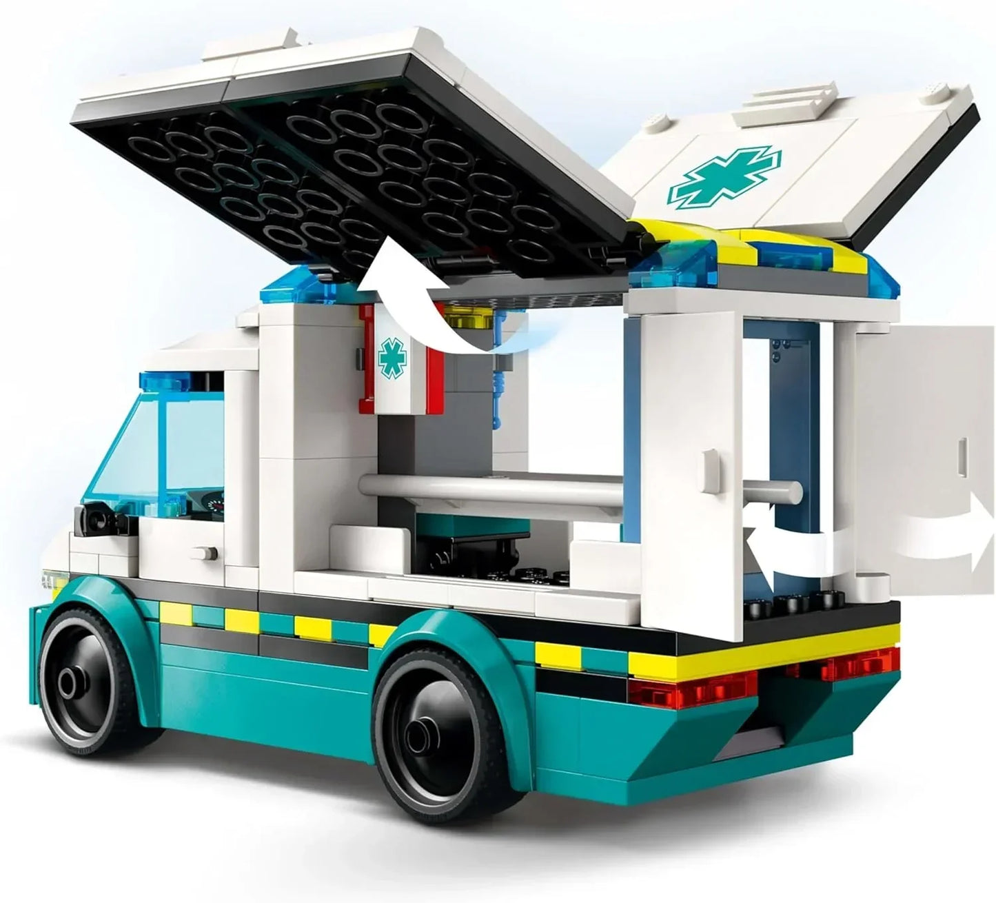 LEGO City - 60451 Emergency Ambulance Toy with 2 Minifigures - Educational Learning Toys for 5+ Year Old Boys & Girls - Gift Ideas for Birthdays & Holidays