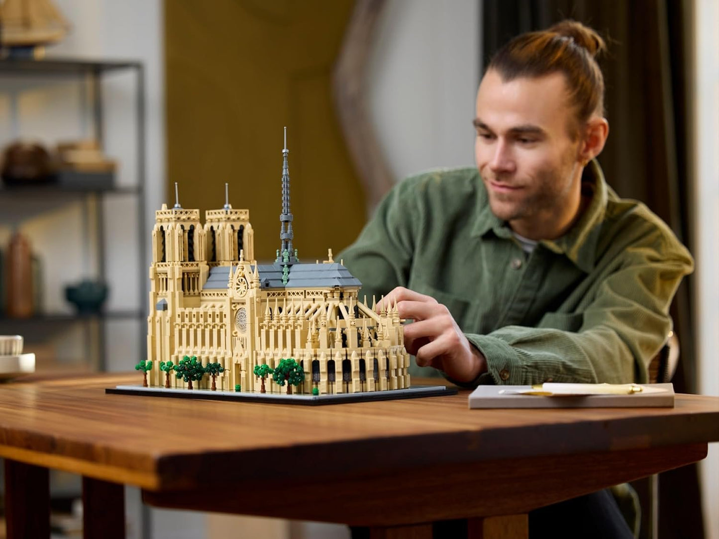 LEGO Architecture Notre-Dame de Paris Collectible Adult Souvenir from France Gift for Globetrotters and All History and Art Enthusiasts Architectural Model Kits 21061