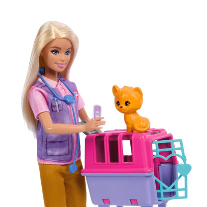 Barbie Careers Wildlife Veterinarian Doll Playset with Animal Rescue Accessories (11.5 inches) | Mattel Barbie You Can Be Anything
