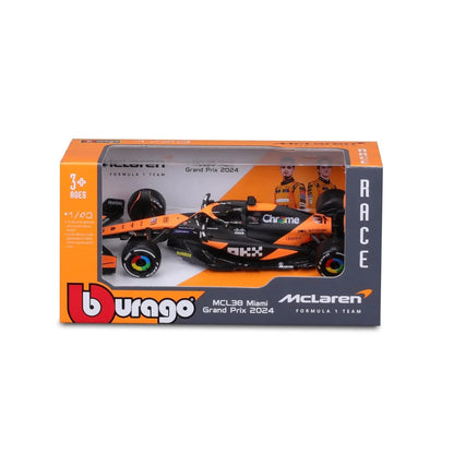 BBURAGO McLaren F1 MCL38 – Miami GP 2024 Special Edition | 1:43 Diecast Collectible Car - Jaiman Toys