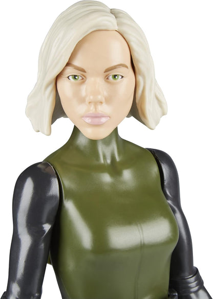 Marvel Avengers Infinity War Titan Hero Series Black Widow 12-Inch Action Figure with Power FX Port | Official Hasbro Superhero Toy