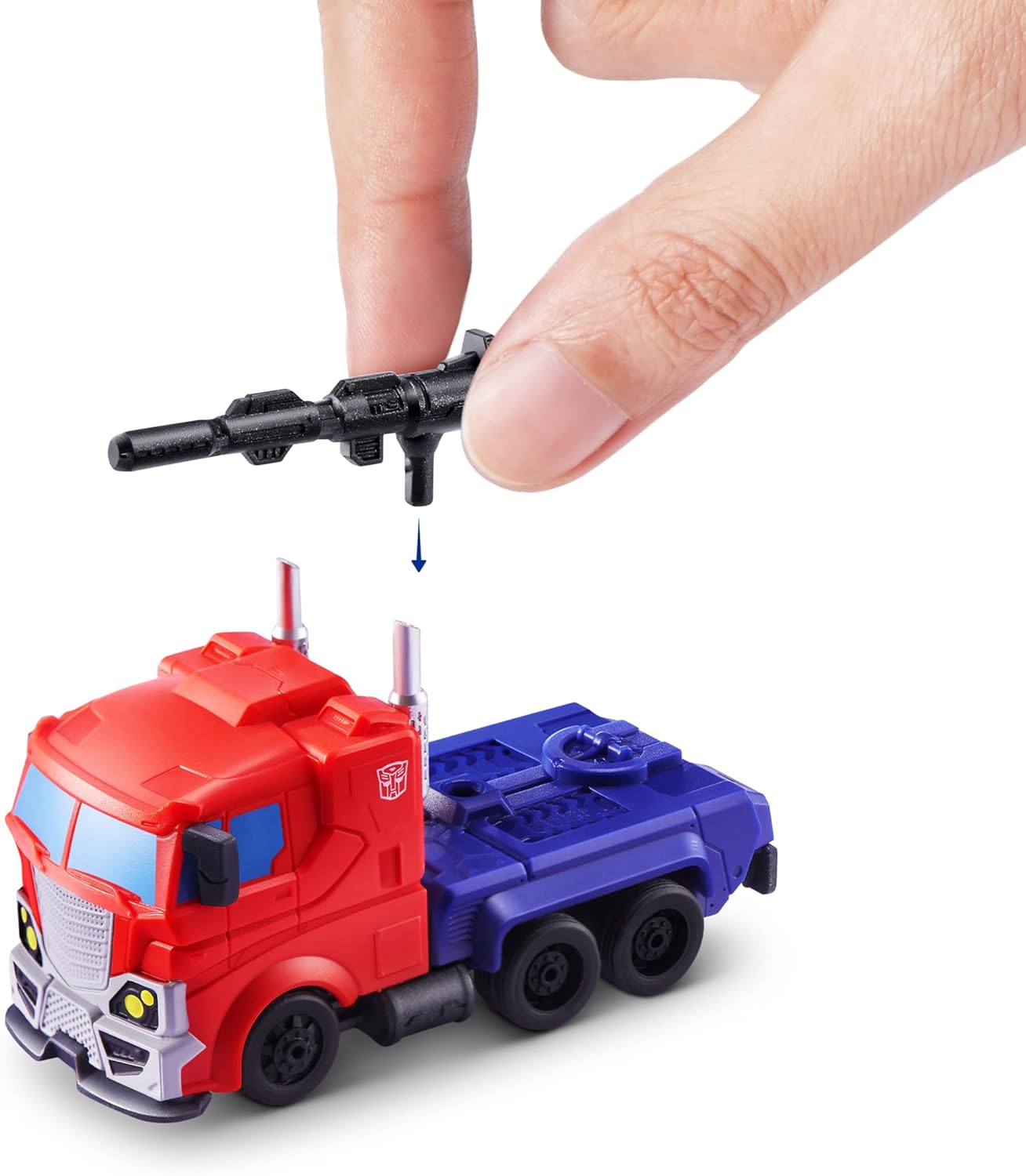ZURU 5 Surprise Transformers Optimus Prime Collectible Capsule Toy | Mini Action Figure with Surprise Accessories | Kids Toy 3+