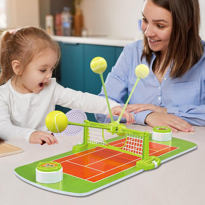 SIMARR Tabletop Tennis Game Set for Kids – Mini Indoor Table Tennis Toy with Rackets & Net | Family Sports Game