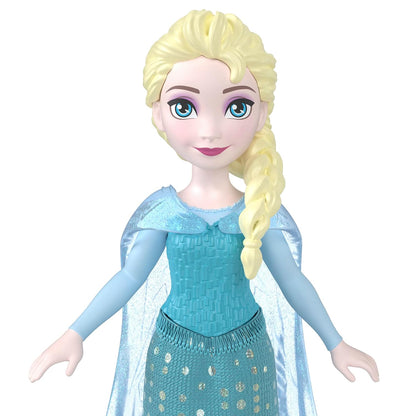 Disney Frozen Elsa Small Doll | Mattel Disney Frozen Collectible Fashion Doll with Removable Cape (4 inch)| Movie-Inspired Toy | Ages 3+