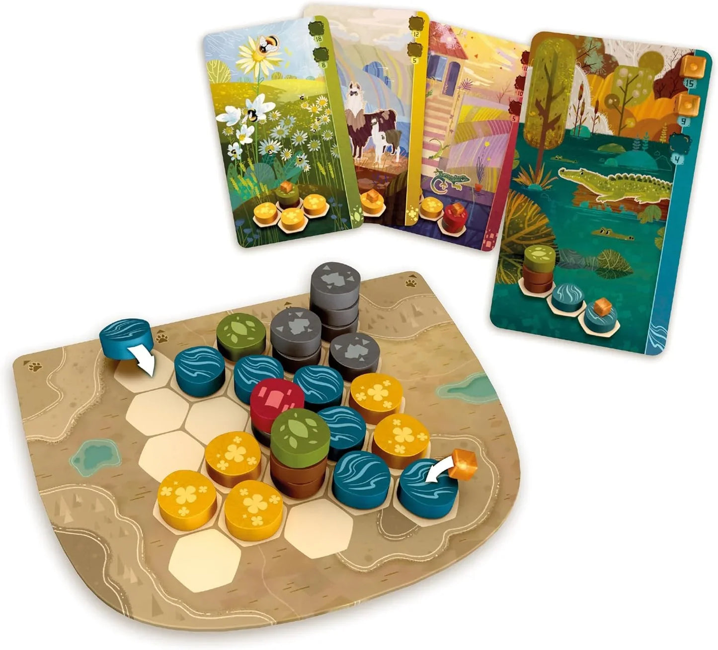 Harmonies Board Game – Nature Themed Strategy & Tile Placement Game by Libellud - Jaiman Toys