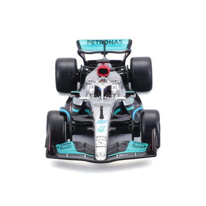 Bburago 1:43 Mercedes W13 #63 George Russell 2022 – Diecast F1 Model (Silver)
