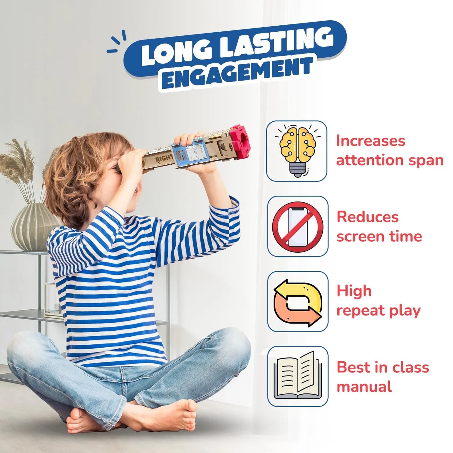 Smartivity Telescope Toy – STEM DIY Science Kit for Kids Aged 8-14 - Jaiman Toys