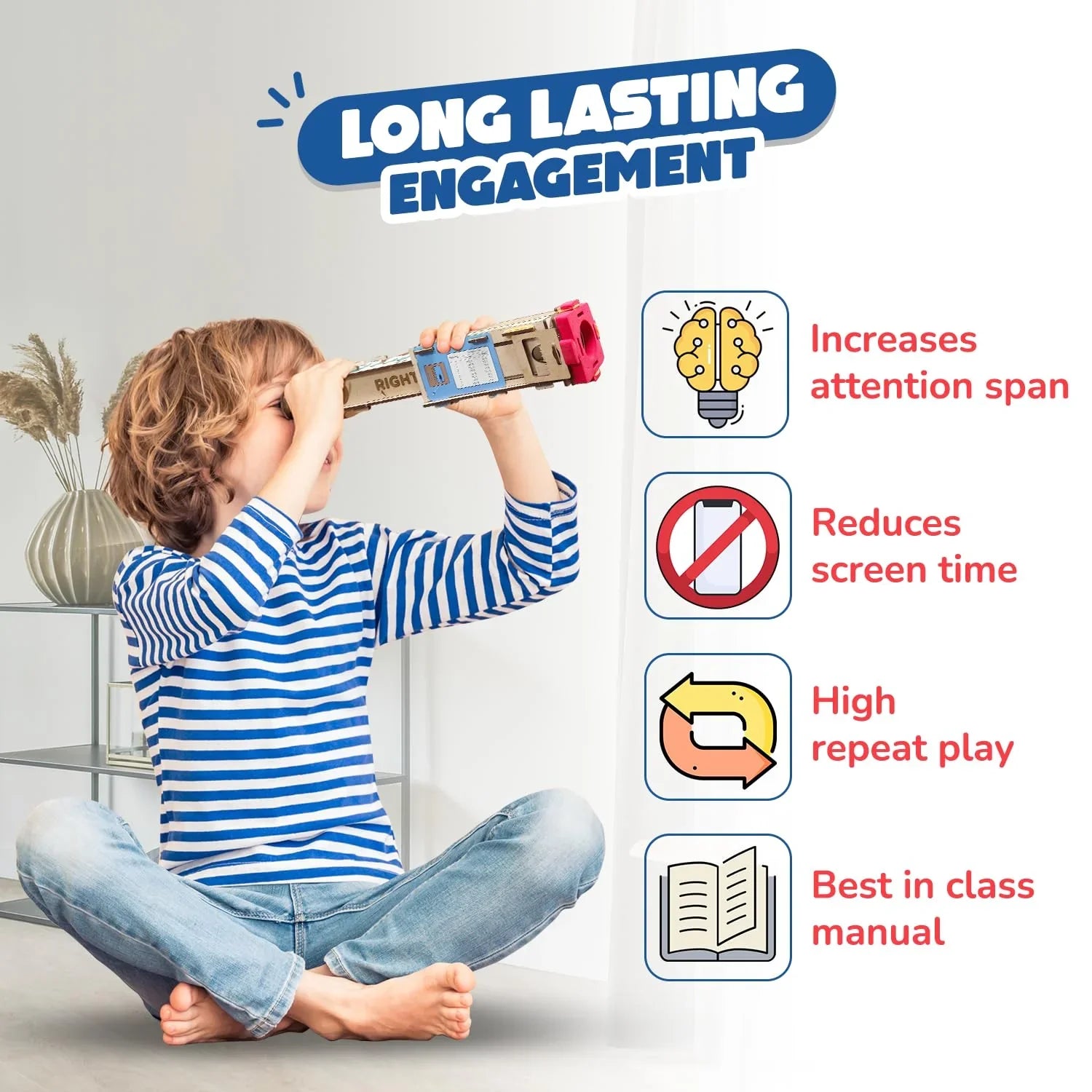 Smartivity Telescope Toy – STEM DIY Science Kit for Kids Aged 8-14 - Jaiman Toys