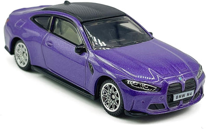 CCA 1:64 BMW M4 S07-01 Purple Die-Cast Model Car | Premium Sports Coupe Miniature Collectible