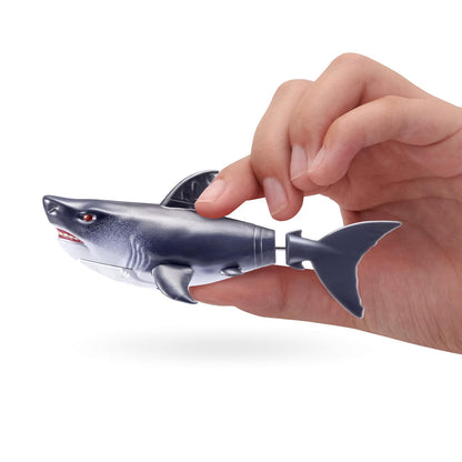 ZURU Robo Alive Robo Shark Water Activated Swimming Toy with Realistic Shark Movement, Swims in 5 Directions, Interactive Robotic Water Toy with Lifelike Design, Batteries Included, Bath Tub & Swimming Pool Toy for Kids Boys & Girls