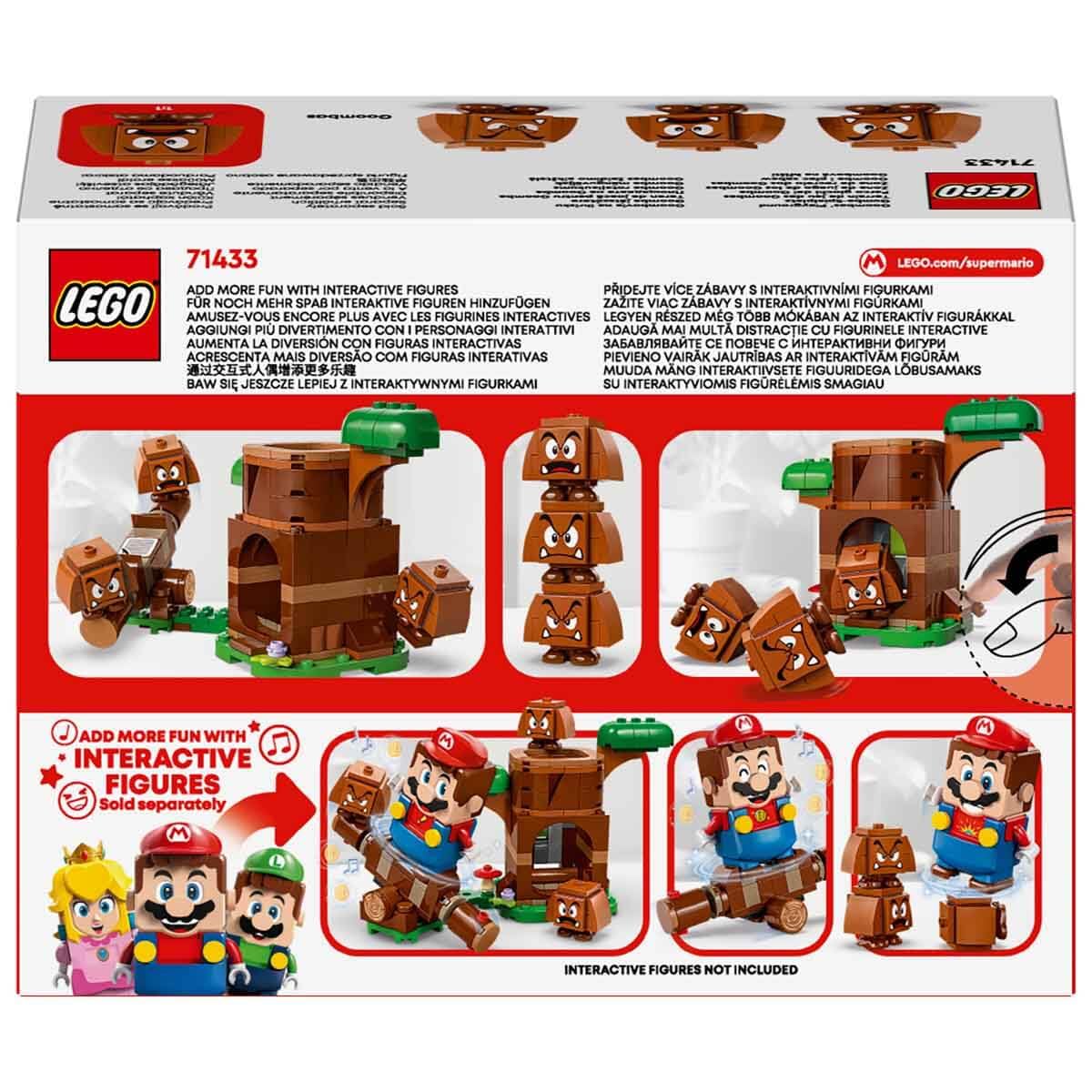 LEGO Super Mario Nintendo Collectible Goombas Playground, Creative Game with Rocker, 3 Video Game Character Figures, Gift for Boys and Girls Ages 7 and Up 71433