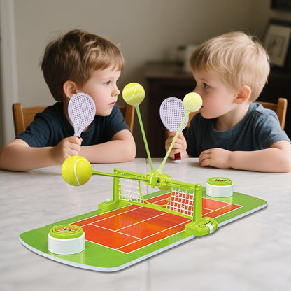 SIMARR Tabletop Tennis Game Set for Kids – Mini Indoor Table Tennis Toy with Rackets & Net | Family Sports Game