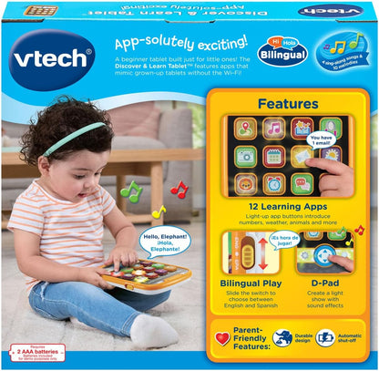 VTech Discover and Learn Tablet with Pretend-Play Apps 9-36 Months