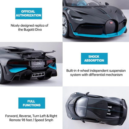 Rastar 1:14 Scale 2.4Ghz Bugatti Divo Radio Remote Control R/C Toy Car Model