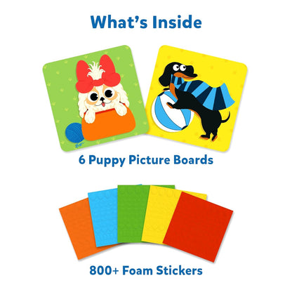 Skillmatics Art Activity - Fun With Foam Puppies, No Mess Sticker Art For Kids, Craft Kits, Diy Activity, Gifts For Boys & Girls Ages 3, 4, 5, 6, 7, Travel Toys, Multicolor