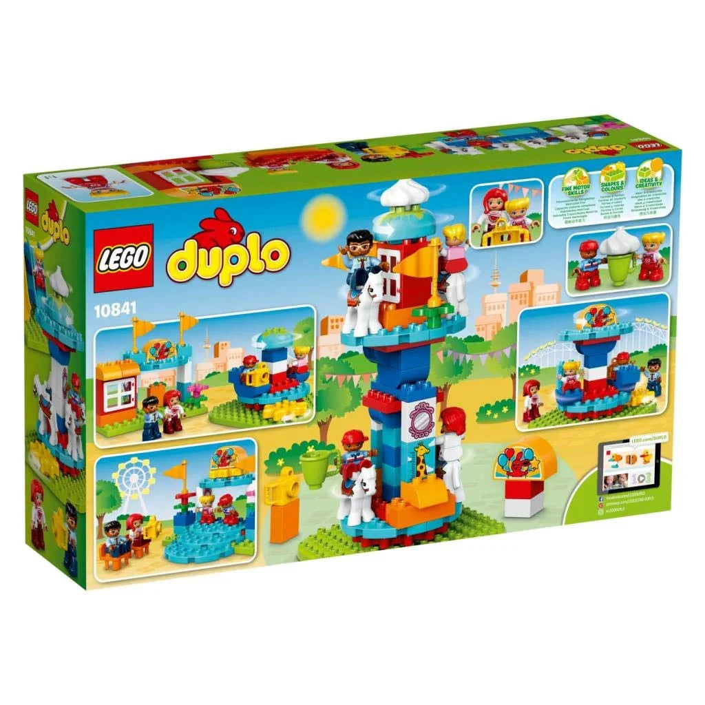 LEGO 10841 Duplo Town Fun Family Fair (61 Pcs) – Educational Building Blocks Set for Kids 2–5 Years