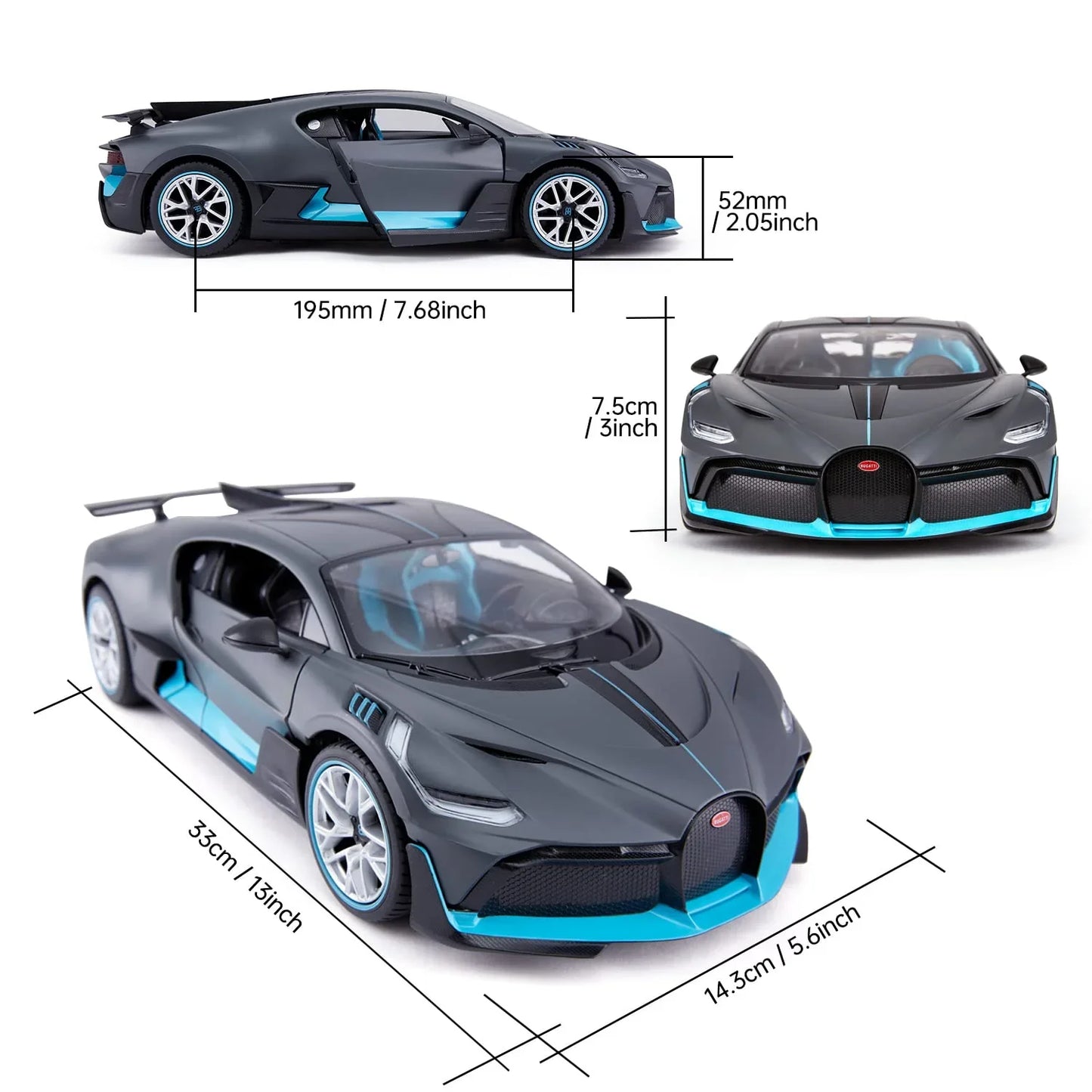 Rastar 1:14 Scale 2.4Ghz Bugatti Divo Radio Remote Control R/C Toy Car Model