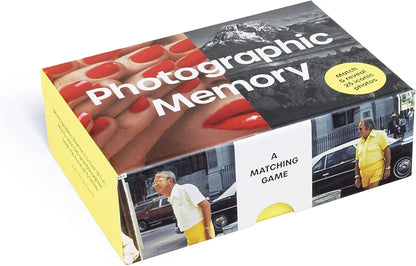 Photographic Memory: Match & Reveal 25 Iconic Photos – Laurence King Game - Jaiman Toys