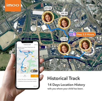 imoo Kids Watch Phone Z7 [4G Cellular + GPS + Health], 4G Smartwatch, HD Video & Voice Call, GPS Enabled with 14 Days Historical Track, Kids Emotion. - Jaiman Toys