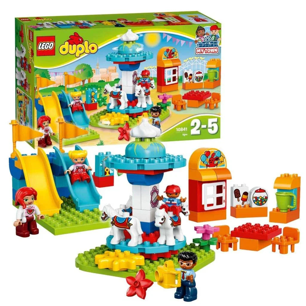 LEGO 10841 Duplo Town Fun Family Fair (61 Pcs) – Educational Building Blocks Set for Kids 2–5 Years