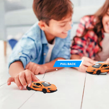 RMZ City 1:36 McLaren 600LT Diecast Car Model – Blue | Openable Doors, Sound & Light