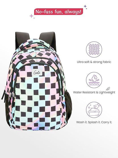 Genie Iridescence 17-Inch Casual Backpack – 27L | Stylish, Lightweight & Spacious - Jaiman Toys