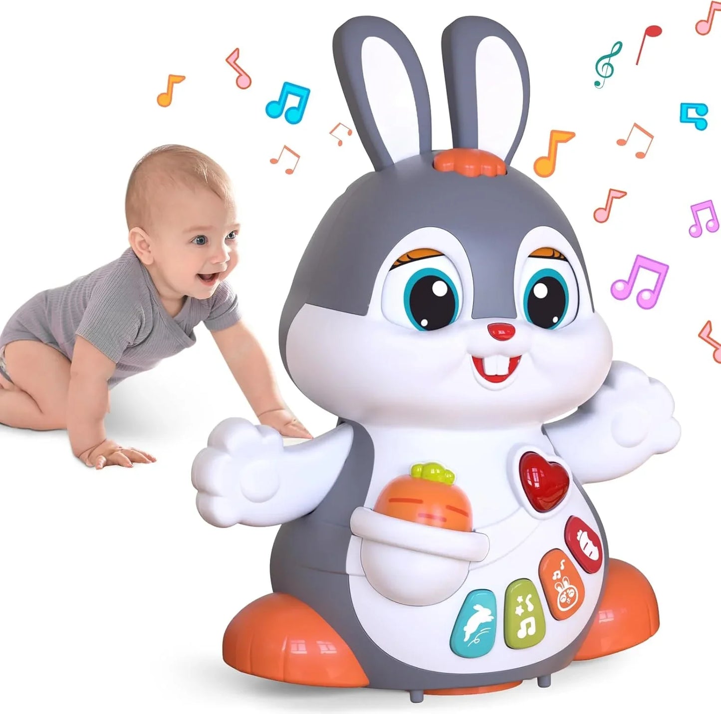 HOLA Multifunctional Fun Bunny – Interactive Sound & Light Toy for Toddlers - Jaiman Toys