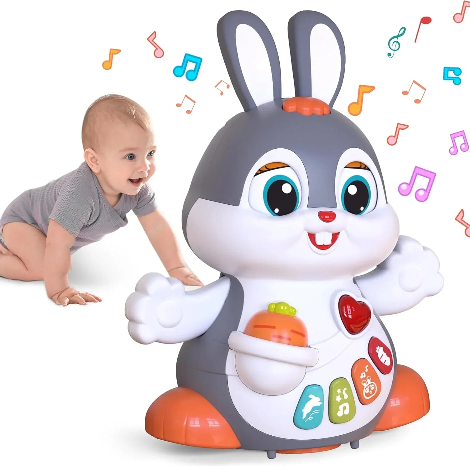 HOLA Multifunctional Fun Bunny – Interactive Sound & Light Toy for Toddlers - Jaiman Toys