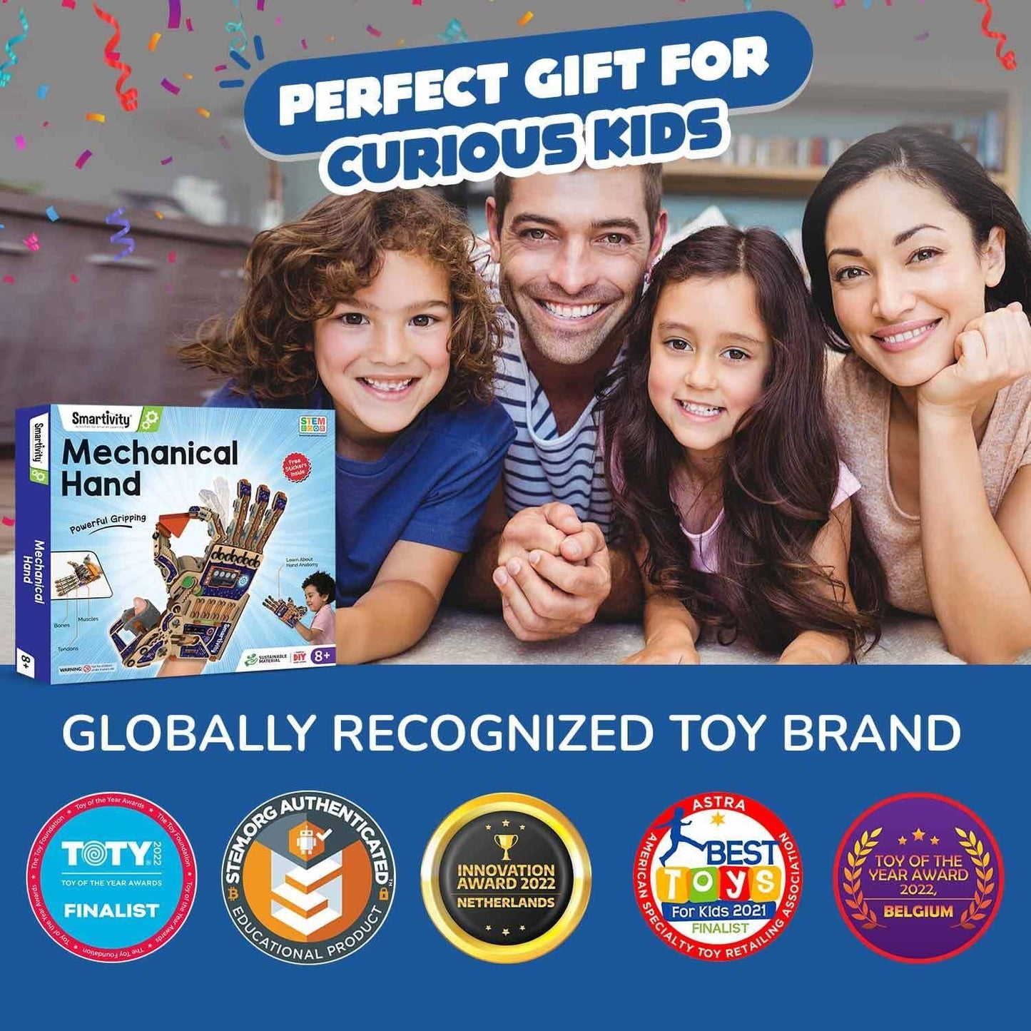 Smartivity Robotic Mechanical Hand Toy for Kids 8-14 | STEM Educational Science Toy | Parents’ Choice Award Winner | Birthday Gift for Boys & Girls - Jaiman Toys