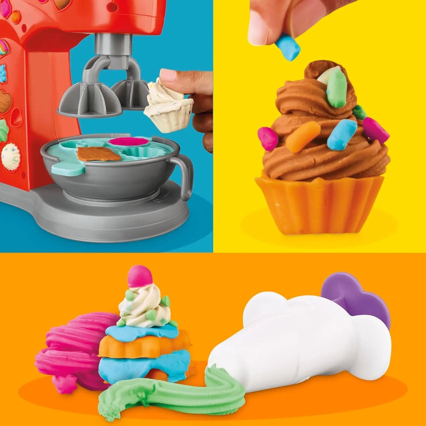 Play-Doh Kitchen Creations Magical Mixer Playset – Toy Mixer with Kitchen Accessories, Arts & Crafts Dough Set for Kids 3+ - Jaiman Toys