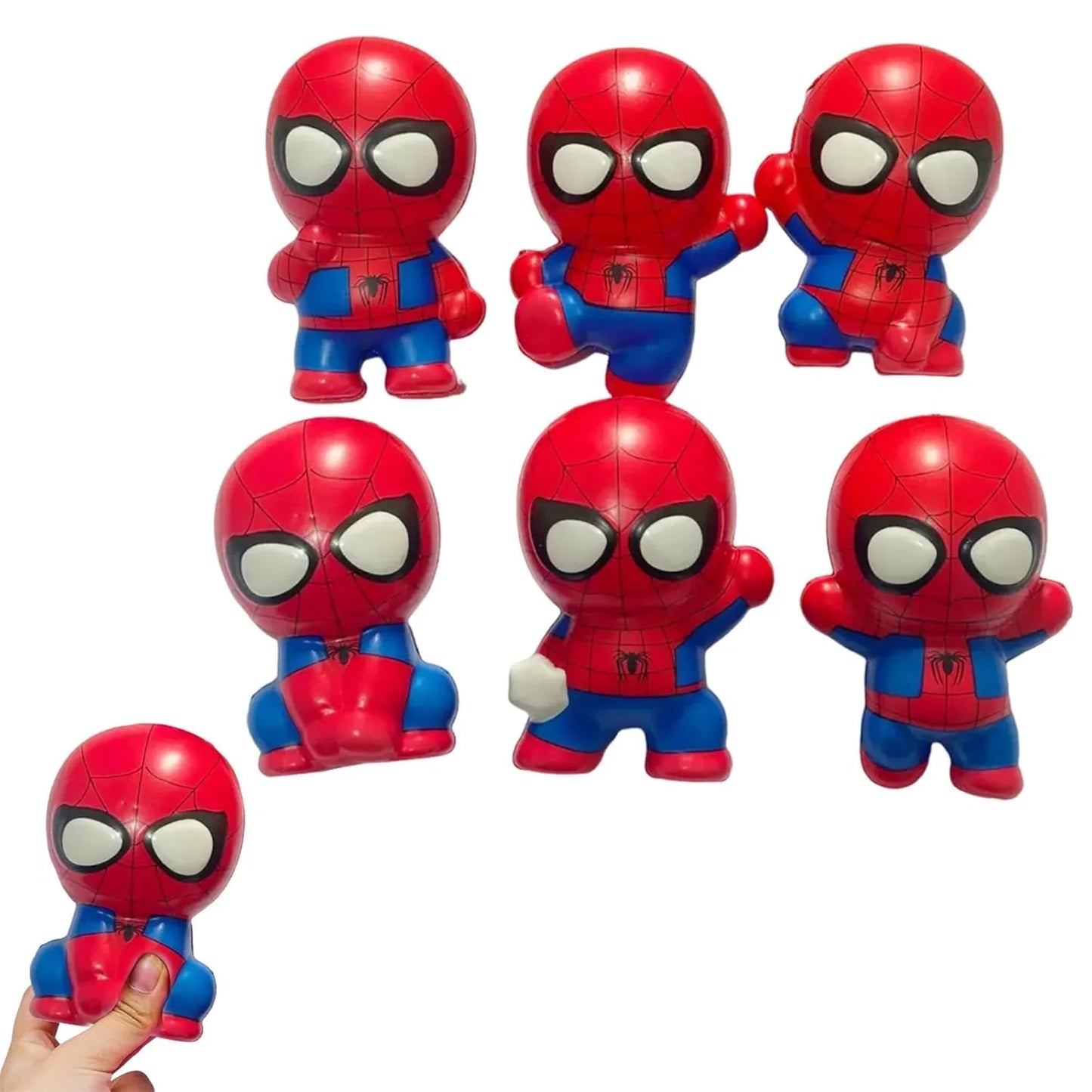 Scented Spider-Man Foam Squishy 6 Pieces - Jaiman Toys