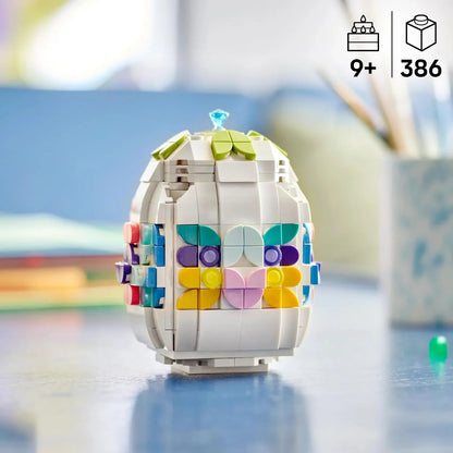LEGO 40816 Decorative Easter Egg - Toy Ornament w/Colourful Decoration Pieces incl. Gold Hearts & a Gemstone - Arts and Crafts Gift for 9+ Year Old Girls & Boys