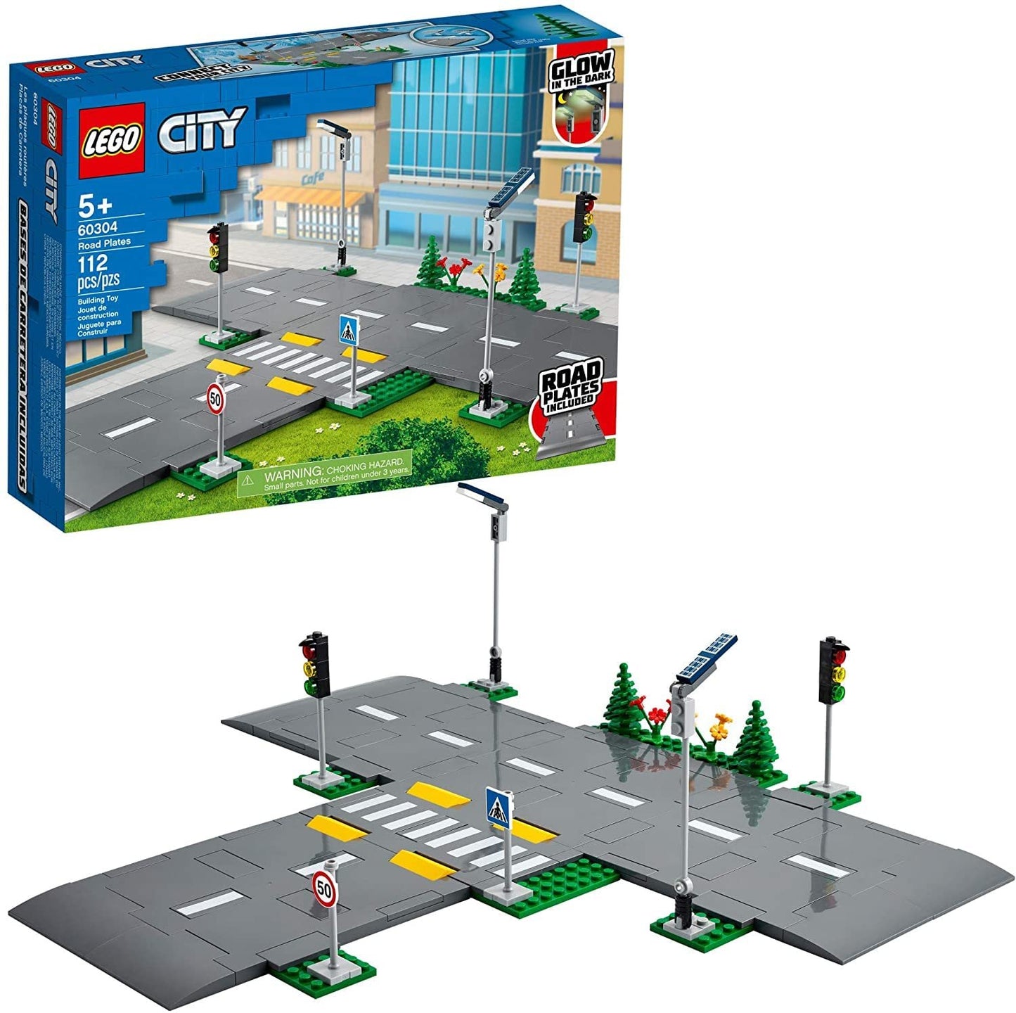 Lego 60304 City Road Plates Building Kit (112 Pieces)