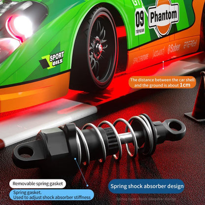 SCY 1:16 -(16307) PRO Brushless RC Car – 4WD High-Speed Racing Car | Drift| 7-Mode & LED Lights | 2.4GHz Remote | 1500mAh (Green – Pro Version)